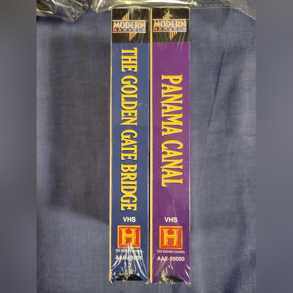 History Channel Engineering VHS Tapes Lot of 2 Golden Gate Bridge/Panama Canal - Picture 4 of 4